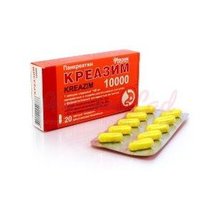 КРЕАЗИМ 10000 капс. киш./розч. тв. №20 (10х2) - купити Україна