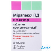 Мірапекс (mirapex) ПД - купити Україна