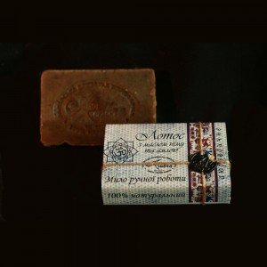 100% Натуральное мыло холодной варки Лотос с амлой, ашвагандой и воском лотоса - купити Україна