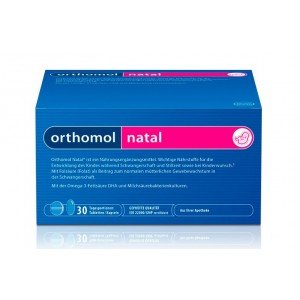Ортомол Orthomol Natal (капсулы) - нутритивной поддержки для мамы и малыша (30 дней) - купить Украина