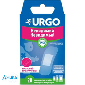 Набір пластирів медичних Urgo Невидимий прозорих, різних розмірів - купити Україна
