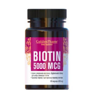 Биотин 5000 мкг Golden Pharm - купить Украина